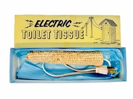Leister Game Co. Vintage 1967 Electric Toilet Tissue Corn Cob Prank Gag Gift #67 - £11.94 GBP