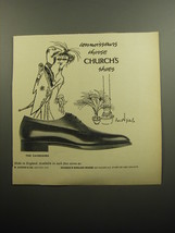 1957 Church&#39;s Cavendish Shoes Advertisement - art by Ronald Searle - £14.55 GBP