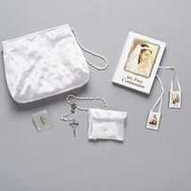 6 PC GIRL PURSE SET W/ROSARY POUCH, BOOK, PIN, SCAPULAR - £51.67 GBP