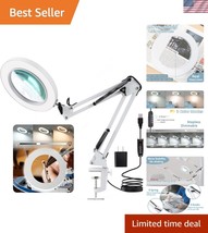 Versatile 10X Magnifying Glass with LED Light - Ideal for Reading &amp; Crafts - $1,008.82 MXN