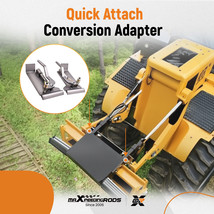 2Pack Universal Weld-On Skid Steer Quick Attach Conversion Adapter Quick... - £131.69 GBP