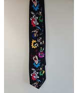 Vintage Looney Tunes Mania 1993 Neck Tie, Bugs Taz Daffy Marvin Martian - $21.99