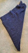 Women&#39;s Scarf Wrap Square Fringe Sequins Blue 48 x 48 - $14.85
