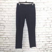 Calvin Klein Jeans Pants Womens 6 Blue Stretch Mid Rise Straight Dress P... - $19.98