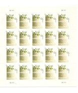 Wedding Cake Sheet of Twenty 66 Cent Postage Stamps Scott 4735 - $84.95