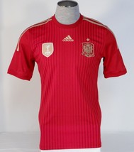 Adidas ClimaCool Spain 2014 World Cup Red Short Sleeve Home Football Jersey Mens - £82.58 GBP