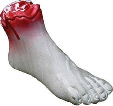 Cut Off Foot Prop Zombie Bloody Gory Creepy Scary Realistic Halloween FW91256 - £24.12 GBP
