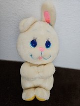 Vintage 1984 Mattel Angel Bunny Plush Stuffed Animal White Yellow Wings - £21.64 GBP