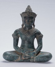 Buddha Statue - Antique Khmer Style Meditation Baphuon 26cm/10&quot; - £388.14 GBP