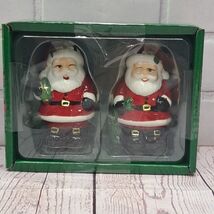 Christmas Santa Claus Salt And Pepper Shakers Set Holly&amp;Moss - $19.90 CAD