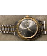 Seiko 7N43-GA09 Men&#39;s Quartz Day Date Dress Gunmetal/Gold Wrist Watch - £86.03 GBP