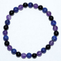 6mm Amethyst, Lapis, Black Tourmaline - €30,45 EUR