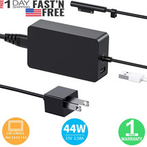 44W 15V 2.58A Power Adapter Charger For Microsoft Surface Pro 6 Pro 5 1796 1800 - £22.36 GBP