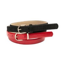 Giani Bernini Plus Size Two-for-One Smooth and Plaid Belts, Size 1X - $15.84