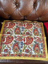 Lot of Classic Red &amp; White Cotton &amp; Mustard w Rust Blue &amp; Green Paisley Floral - £7.70 GBP