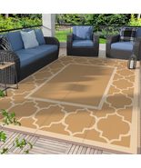 New 5&#39; x 8&#39; Outdoor Area Rug Waterproof Foldable Reversible Camping Pati... - $69.95