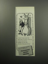 1957 Western Union Telegraphic Money Orders Ad - A trader of horses named Clay  - £14.56 GBP