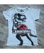 Jurassic World T-Rex Dinosaur White Light Short Sleeve  Neck Basic T Shi... - £18.21 GBP