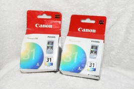 Lot 2 Canon CL-31 Tri-Color COLOR Ink Cartridge 1900B002 for PIXMA Printers w5b - £25.53 GBP