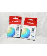 Lot 2 Canon CL-31 Tri-Color COLOR Ink Cartridge 1900B002 for PIXMA Print... - $44.51 CAD