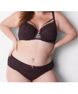 Lane Bryant CACIQUE Curvy Balconette Bra Lace CHOCOLATE PLUM 38D 40C 42B... - $63.86