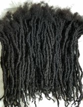 100% Nonprocess Human Hair handmade Dreadlocks 60 pieces  stretch 14'' black 1B - $340.00