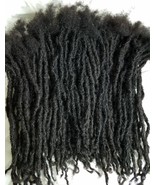 100% Nonprocess Human Hair handmade Dreadlocks 60 pieces  stretch 14&#39;&#39; b... - £267.36 GBP