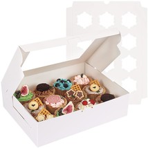 30Pcs Cupcake Boxes Bulk White Cupcake Containers With Windows 30 Pcs 12... - $51.29
