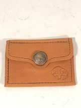 Buffalo Nickel Snap Leather Pouch Wallet Vintage Coin Purse - $37.64