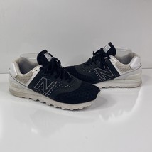 New Balance 574 Black White Retro Mens Sneakers MTL574MB Size 7 - £34.44 GBP