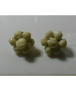 Vintage Wired Plastic Clip-on Earrings Signed Made in West Germany - £35.19 GBP