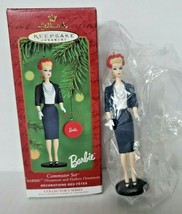 2000 Hallmark Commuter Set Barbie Keepsake Ornament #7 in Series Set of 2 U16 - £7.82 GBP