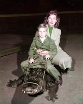 Rhonda Fleming 8x10 Photo candid with her son 1950's - $7.99