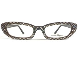 Salvatore Ferragamo Eyeglasses Frames 2515-B 383 Blue Purple Crystals 50-18-135 - $140.09