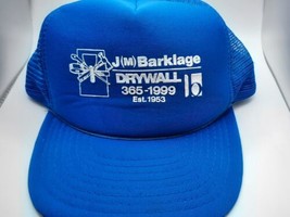 Blue Barklage Drywall Snapback Hat Cap Sportcap One Size Fits All - $9.98