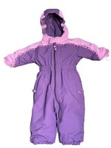 REI Girl&#39;s Plum Fleece Lined Snowsuit Size Toys 12 Months - £19.91 GBP