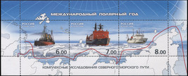 Russia 2008. International Polar Year (MNH OG) Miniature Sheet - £1.76 GBP