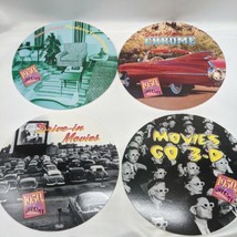 Lot of (4) 1950s Lifestyle Circular Cardboard Collectables With Fun Facts - £15.79 GBP