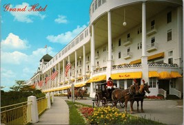 Grand Hotel and Carriages Mackinac Island MI Postcard PC545 - £3.80 GBP