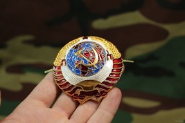 Cockade Coat of Arms Badge “Honorary Escort” USSR, New - $49.52