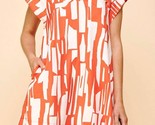 Pinch Print Mini Tunic Dress Size S - $54.45