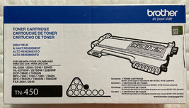 Brother TN-450 Black High Yield Toner Cartridge TN450 Genuine Sealed Ret... - $44.98