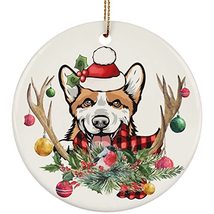 hdhshop24 Cute Welsh Corgi Dog Love Christmas Ornament Gift Pine Tree De... - £15.53 GBP