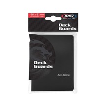 5 pks of 50 (250) BCW Black Double Matte Deck Guard Standard Sized Card ... - $16.65