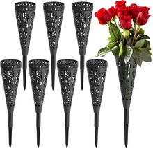 8 Pcs Grave Vase,Memorial Floral Vase , Cemetery Grave Cone Flower, Cone, 8 - £25.19 GBP