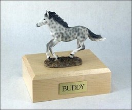 Horse Dapple Gray Figurine Funeral Cremation Urn Avail. 3 Diff. Colors &amp; 4 Sizes - $169.99+