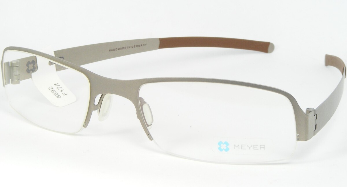 MEYER BERGEN LIGHT PEWTER METALLIC EYEGLASSES GLASSES TITANIUM 53-17-143... - $96.98
