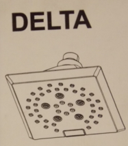 Delta 52664-BL 5-Setting 5-13/16&quot; Square 1.75 GPM Shower Head - Black - $95.00