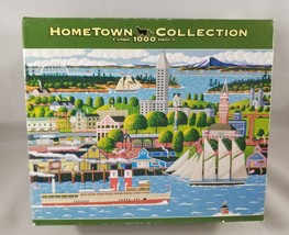 Hometown Seattle Jigsaw Puzzle 1000 Piece Heronim Mega Boats Ships - $11.28