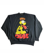 Vintage Odie Sweatshirt Garfield Jim Davis Crewneck Pullover Big Print S... - $121.91 CAD